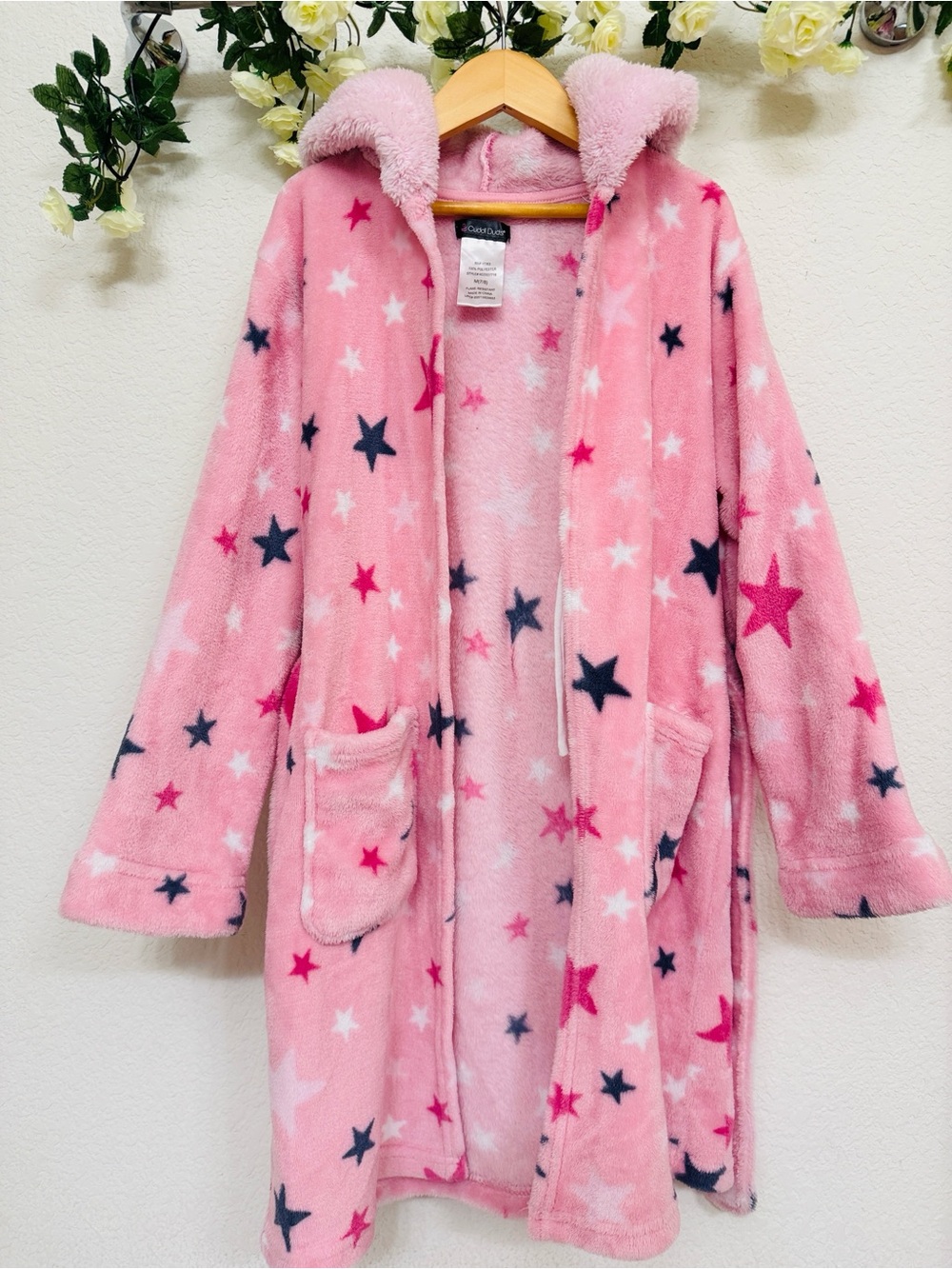 Cuddl Duds • Soft Celestial Plush Robe with Character Hood